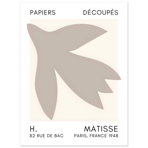 Artfulprints  Matisse – Shapes in the air grey   poster 30x40 cm - vtwonen shop