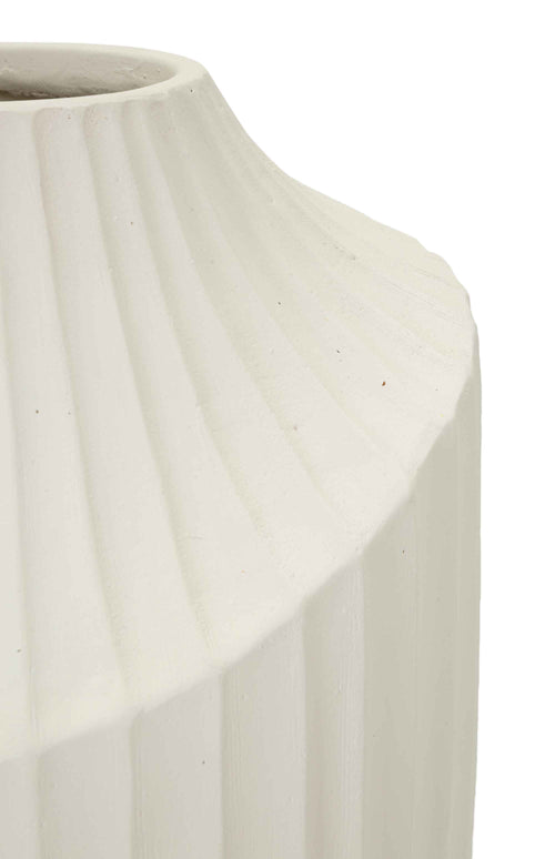 Mauro Ferretti vaas - Ø 22,5x38 cm - crème