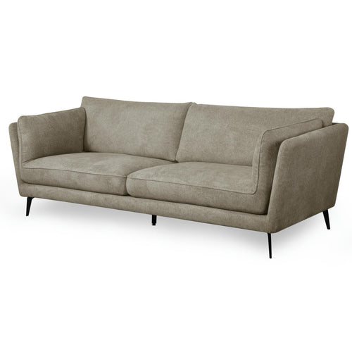 Furnhouse 3-zitsbank Bari - Taupe - Stof - 92x224x84