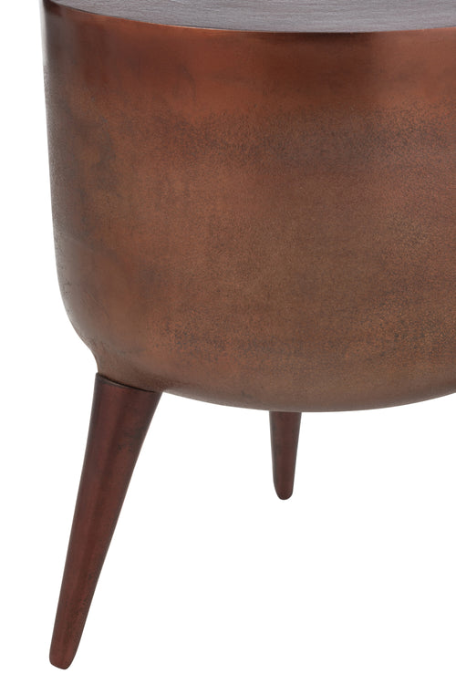 J-Line kruk Fone - aluminium - brons - vtwonen shop