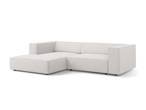 Cosmopolitan Design linker hoekbank Arendal 3-zits, chenille, lichtgrijs - 166x224x70cm