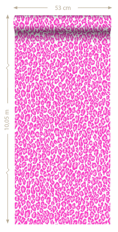ESTAhome behang panters roze - 53 cm x 10.05 m - 136809