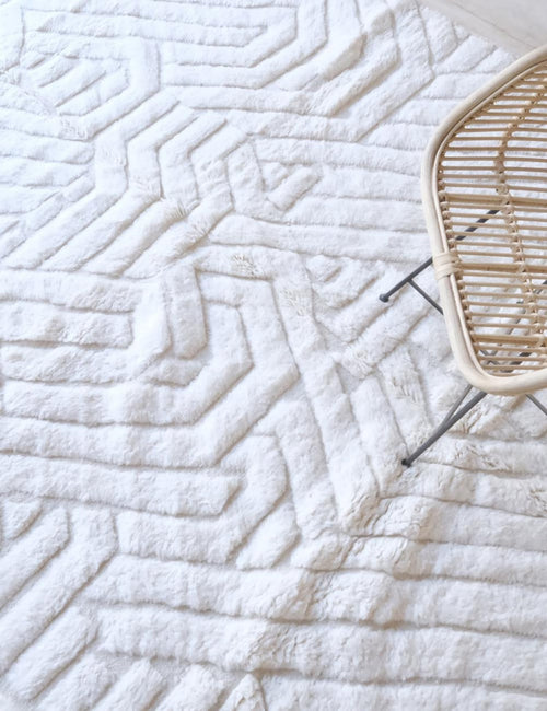 AFK Living vloerkleed Berber - handgemaakt - Wol - 140 cm x 200 cm