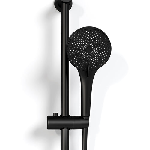 LOMAZOO doucheset met handdouche - zwart - 150 cm