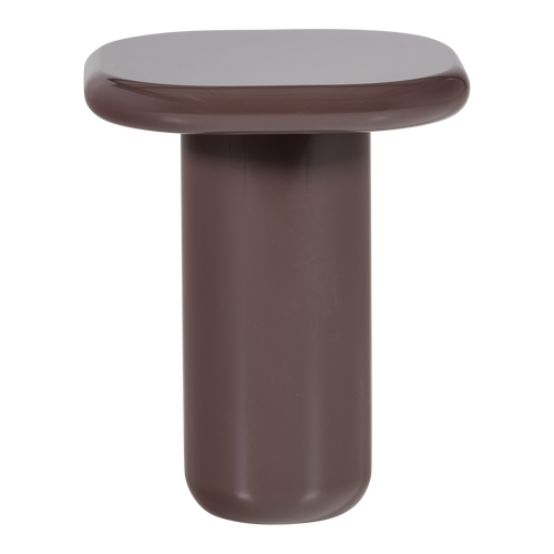 WOOOD bijzettafel Zava - Hout - Hoogglans Donkerbruin - 61x50x50