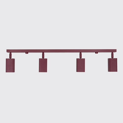 Sollux Lighting Plafondlamp RAYO 4L bordeaux - 81x6x16,5cm