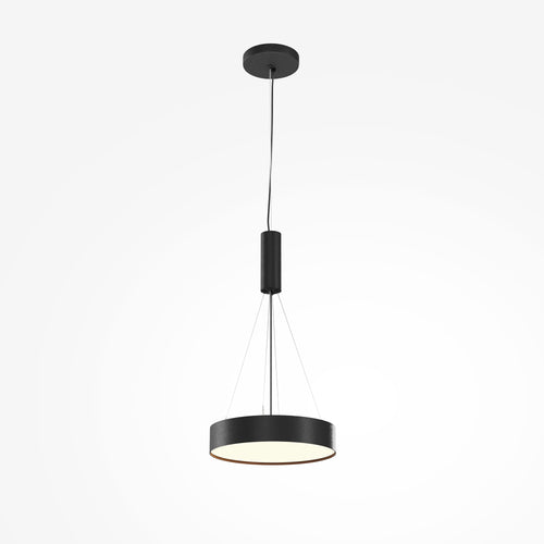 Maytoni plafondlamp Zon - Zwart - 30x30x6 cm