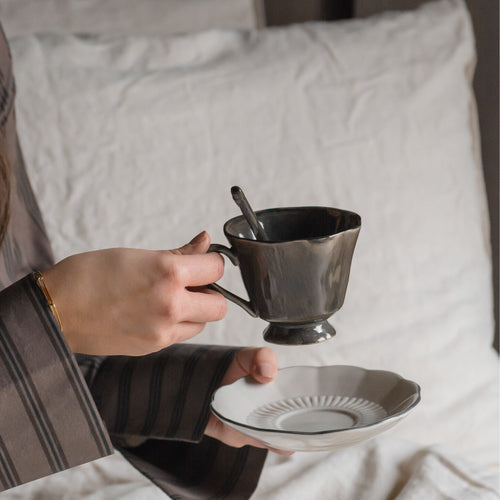 The Table Attic Kop en Schotel 140 ml Poppy Seed - vtwonen shop