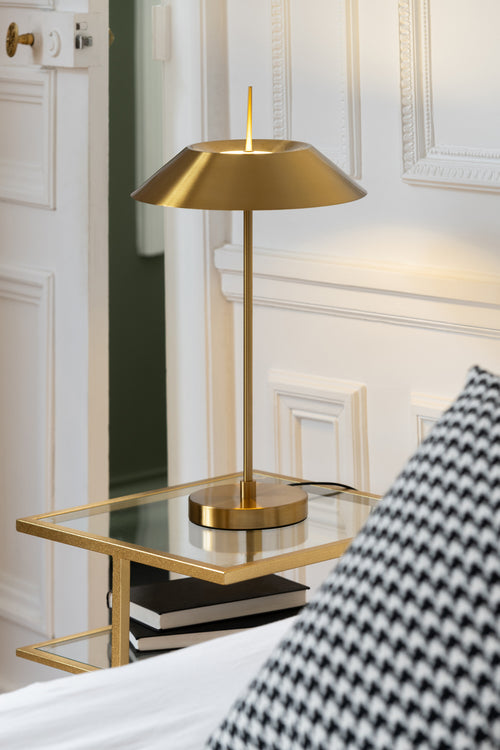 J-Line tafellamp - metaal - goud - LED lichtjes - vtwonen shop