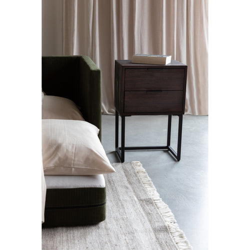 Housecraft Living Webster Bijzettafel/ Nachtkastje Teak Hout Bruin - vtwonen shop