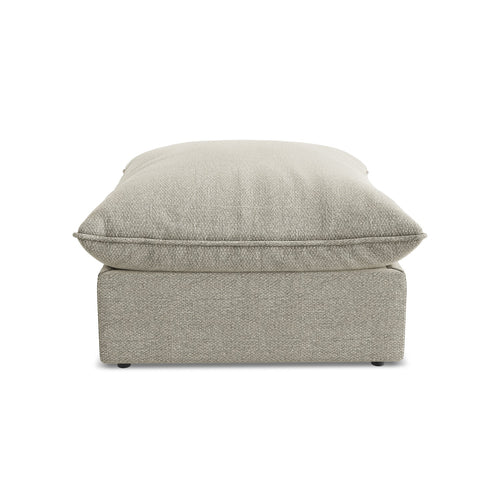 LaMiaSofa Poef Ravenna - bouclé - taupe - 75x75x45