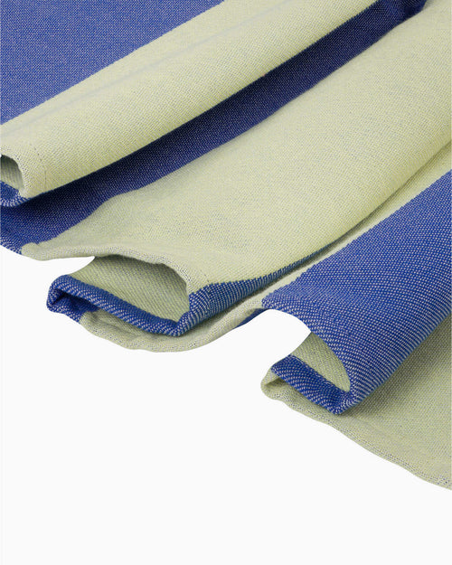 noo.ma Su Beach Towel 100% katoen - Lime & Blue, 160 x 100 cm