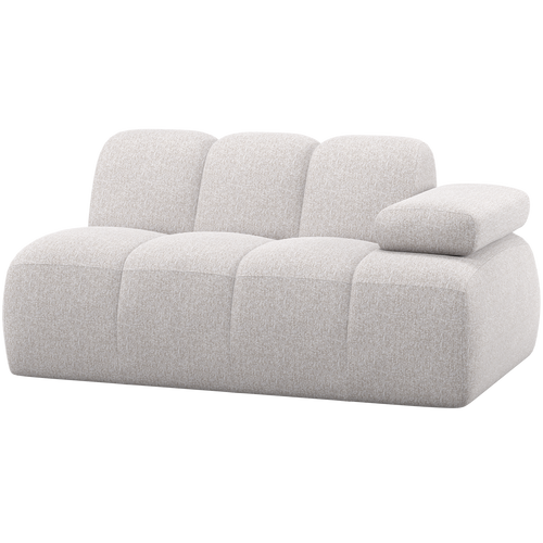 WOOOD 1,5-zits element bank arm rechts Mojo - Bouclé - Ecru Melange - 74x164x97 - vtwonen shop