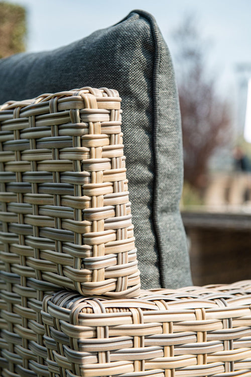 Seagull lounge-diningset - 5-delig - rechts - vintage willow - zwart