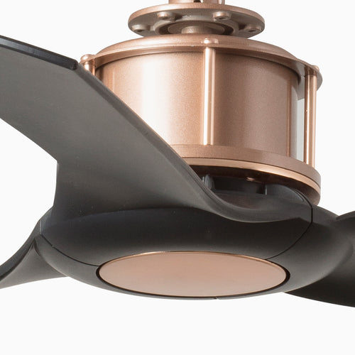 Faro Just Fan Xs - Koperen plafondventilator met 3 bladen zwarte bladen 81cm