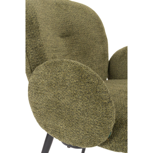 Housecraft Living Alaz Eetkamerstoelen met armleuning Groen - Set van 2 - vtwonen shop