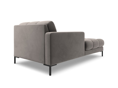 Cosmopolitan Design linker meridiaan Bali flueel, lichtgrijs - 185x102x75cm