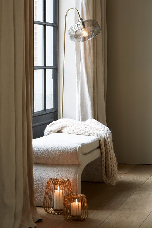 Light & Living poef NAFYA - 119x45x48cm - bruin