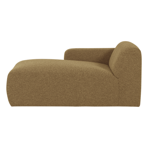 WOOOD chaise longue bank links Mojo Base - Bouclé - Geelbruin - 74x112x162