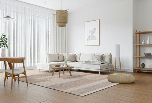 AFK Living vloerkleed Courchevel - voor binnen en buiten - beige - 200 x 290 cm - vtwonen shop