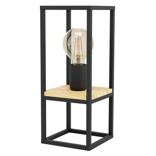 EGLO tafellamp Libertad - e27 - 35 cm - zwart/bruin