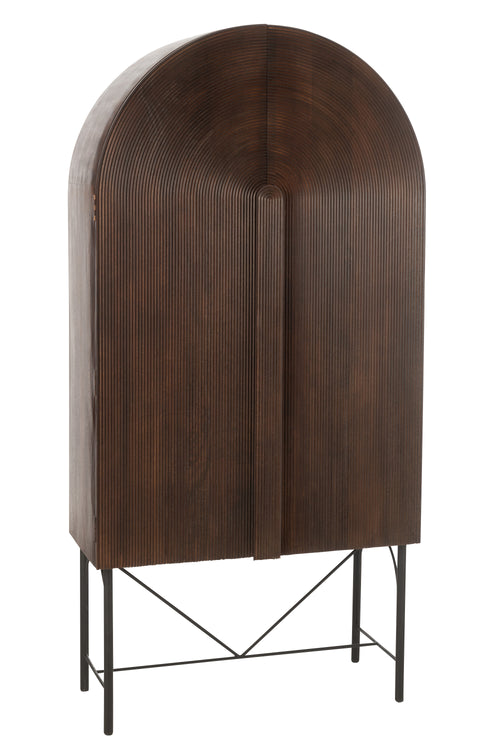 J-Line rek Aura Mango - hout/metaal - bruin - vtwonen shop