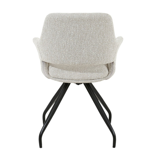 Livingfurn eetkamerstoel Capp - beige - set van 2 - 61x61x88