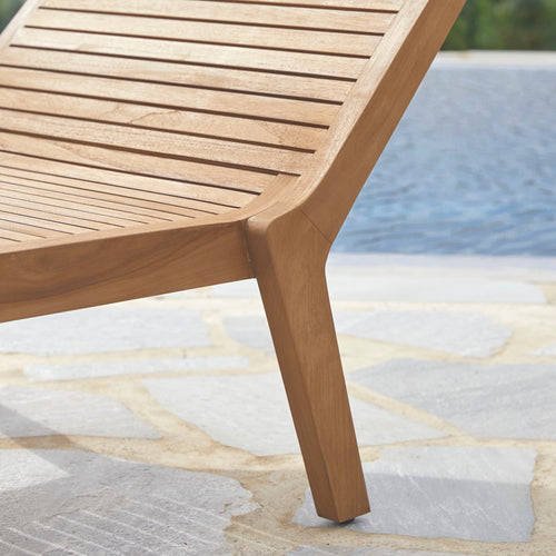 Tikamoon Teakhouten ligbed voor buiten Teo - Naturel - vtwonen shop