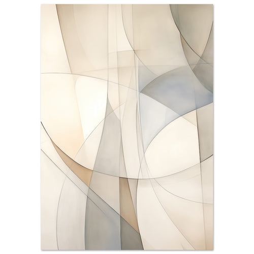 Artfulprints  Abstract - Fine lines 2   poster A4 21x29.7 cm