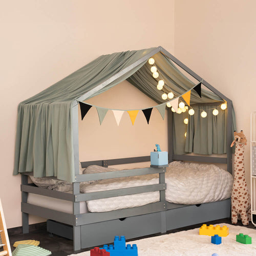 Home Deluxe kinderbed WOLKENLAND grijs met lades - vtwonen shop