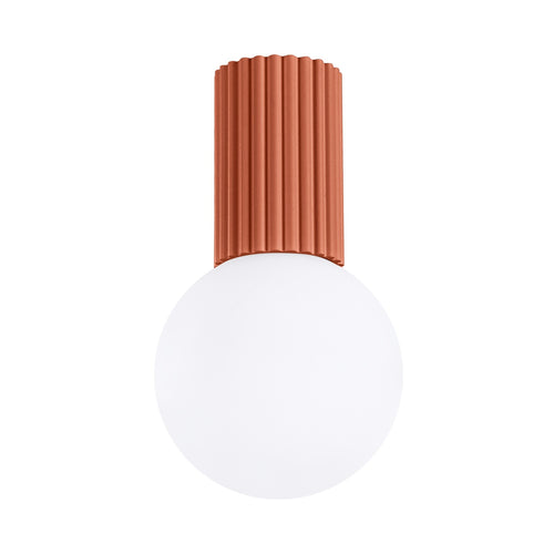 Sollux Lighting Plafondlamp HALO rode okra IP44 - 12x12x21cm