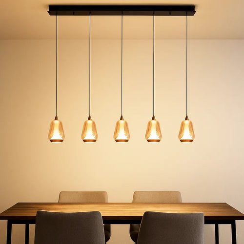 Highlight hanglamp Tromba - 5 lichts - 108  x 155   cm - amber zwart - vtwonen shop