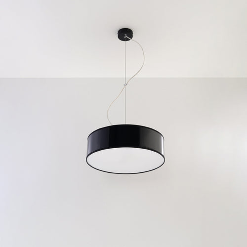 Sollux Lighting Hanglamp ARENA 35 zwart - 35x35x111cm