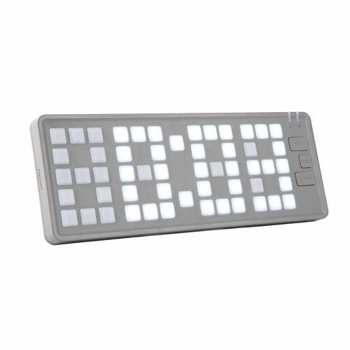 Karlsson wekker Keyboard - grijs - 23x1.5x8.3cm - vtwonen shop