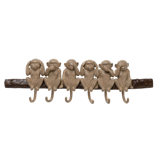 Kare Design Wand Kapstok wijze apen 59cm Kere Design