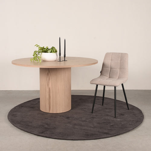 LABEL51 Eettafel Oliva - Naturel Eikenhout - 130x130x75cm