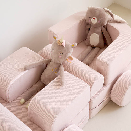 Schuimbouwstenen ROZE 10 delig