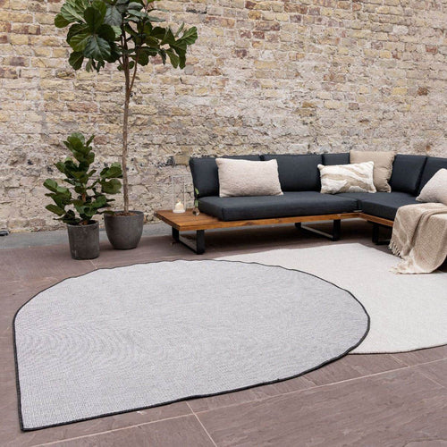 Interieur05 Buitenkleed Druppel Mono - Zwart/Wit - Dubbelzijdig - EVA Interior - 200 x 200 cm - vtwonen shop