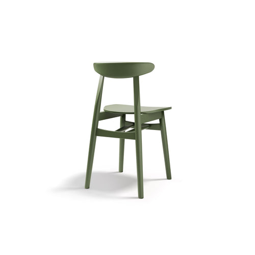 Set van 2 stoelen Elie hout groene erwten - 42x47x80cm