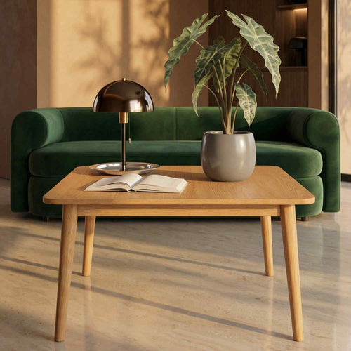 Furnhouse salontafel Nyborg - Natuurlijk eikenhout - 70x70x52