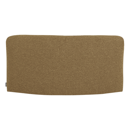 WOOOD hoekelement rond Mojo Base - Bouclé - Geel/Bruin Melange - 74x110x110