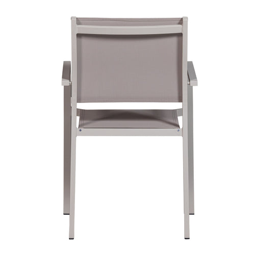 WOOOD tuintafel Bear & tuinstoelen Fowl - Aluminium - Zand - 75x240x87