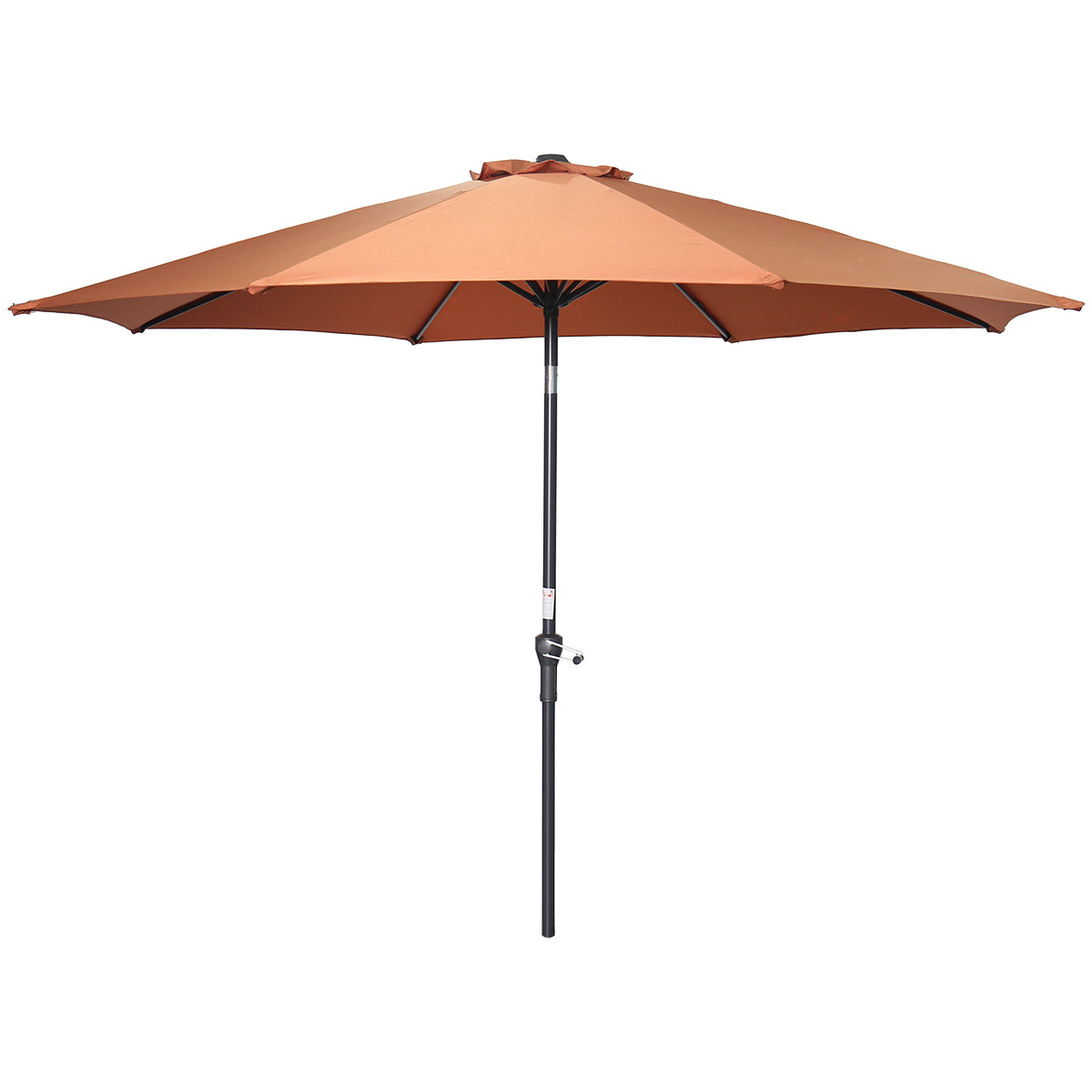 Lotus parasol - Ø300 cm - carbon black - koper – vtwonen shop