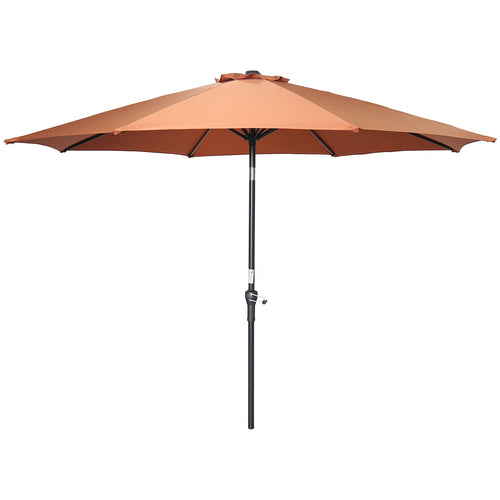 Lotus parasol - Ø300 cm - carbon black - koper