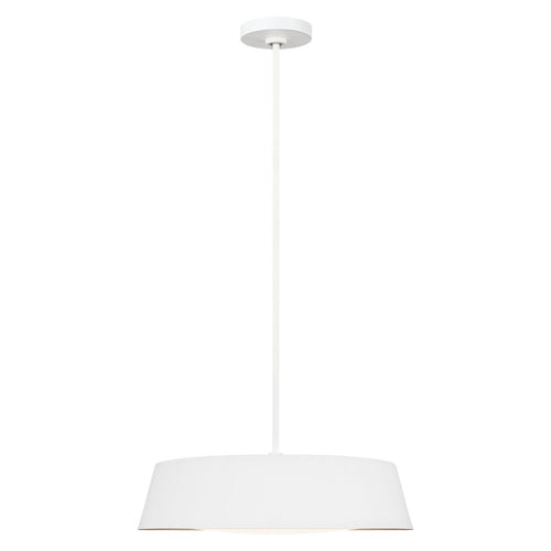Elstead Asher 5-lichts hanglamp, mat wit, E14