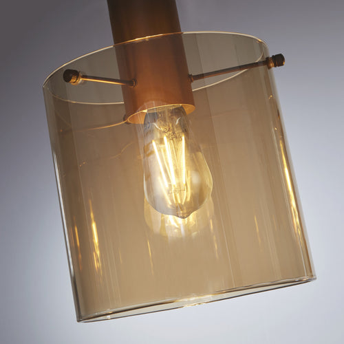 Searchlight hanglamp Sweden - 4 lichts - 142  x 150   cm - bruin