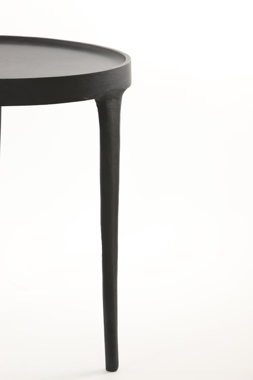 Light & Living bijzettafel TOBIAS - Ø43x45.5cm - zwart - Set van 2 - vtwonen shop