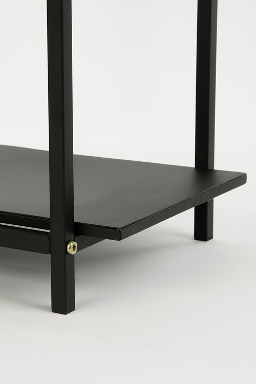 Mica Decorations Greenrax Plantenstandaard - L70 x B29 x H94 cm - Metaal - Zwart