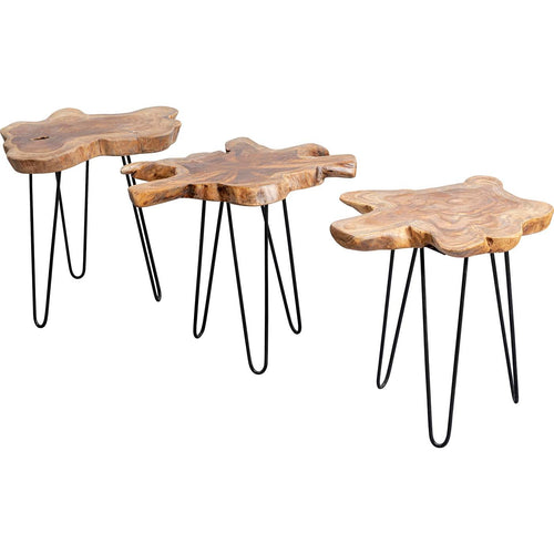 Kare Design Bijzettafel Aspen Nature 50x50cm