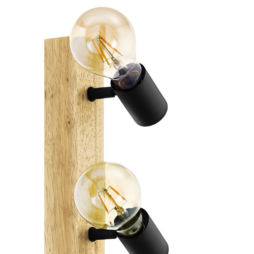 EGLO spot Townshend 3 - e27 - 63 cm - bruin/zwart